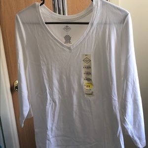Long-Sleeve White Tee